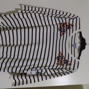 Pull Laura Scott Femme Rouge Tango - Col Rond En Maille Avec 2 Poches - Taille L NEUF